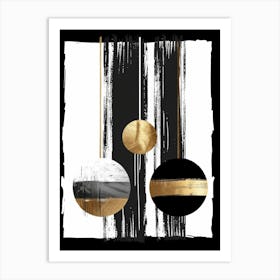 Black And Gold 33 Art Print