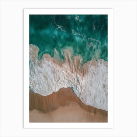 Aerial View Of A Beach 161 Art Print