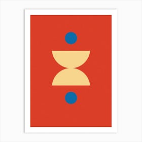 Mid Century Geometric Art 3 Art Print