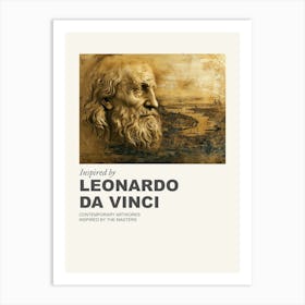 Museum Poster Inspired By Leonardo Da Vinci 2 Art Print