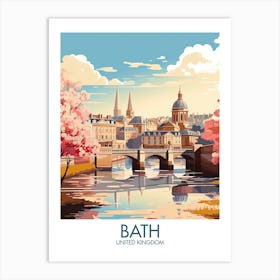 Bath Travel Print United Kingdom Gift Art Print