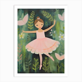 Ballerina In The Forest Art Print