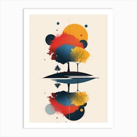 Trees In The Water Art Print