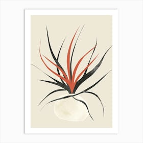 Air Plant Plant Minimalist Illustration 5 Art Print