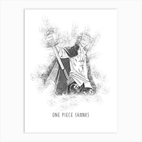 One Piece Shanks Art Print