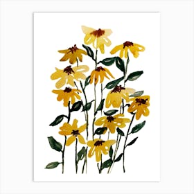 Yellow Daisies Art Print