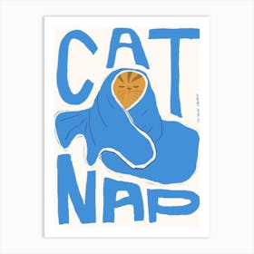 Cat Nap Print Art Print