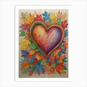 Heart Of Autumn 3 Art Print