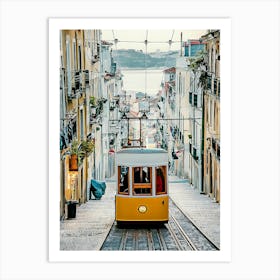 Bica Elevator In Lisbon, Portugal Art Print