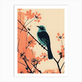 Bird On A Branch Art Print