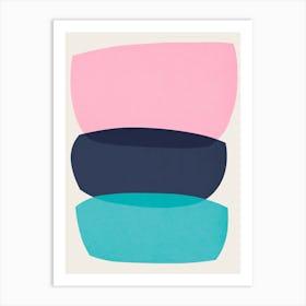 Colorful abstract shapes 47 Art Print