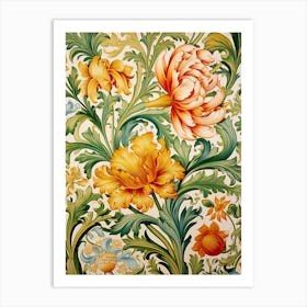 Floral Wallpaper 49 Art Print