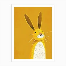 Yellow Rabbit 2 Art Print