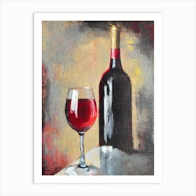 Carignan 1 Rosé Oil Painting Cocktail Poster Art Print