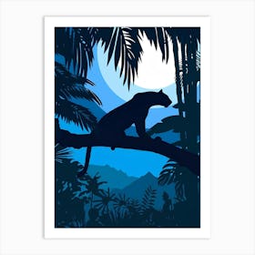 Panther In The Jungle Art Print