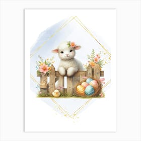 Easter Lamb Art Print