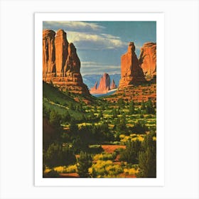 Arches National Park United States Of America Vintage Poster Art Print