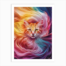 Orange Cat 5 Art Print