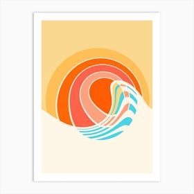 Sun Surf Art Print