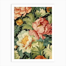 Floral Wallpaper 121 Art Print