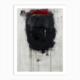 'Black And Red' 7 Art Print