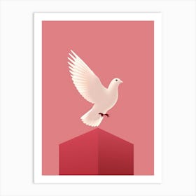 Minimalist Dove Illustration Art Print