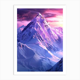 Snowy Mountains 6 Art Print