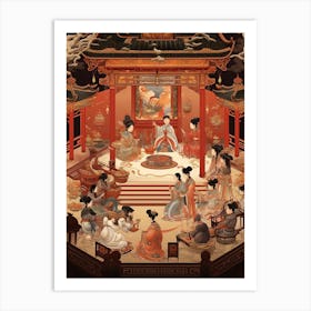 Chinese Ancestor Worship Illustration 8 Art Print