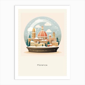 Florence Italy 1 Snowglobe Poster Art Print