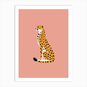 Boho Minimalist Leopard Art Print