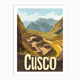 Aihrgdesign A Mid Century Modern Travel Poster For Cusco Show 0baaad06 6307 44e6 A04e 147930b6cce7 3 Art Print