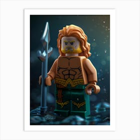 Lego Aquaman Art Print