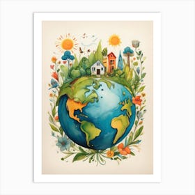 Earth Day Poster Art Print