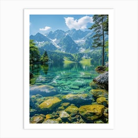 Lake In The Mountains 25 Art Print