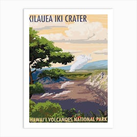 Hawaiian Volcanoes National Park Art Print