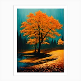 Autumn Trees 1 Art Print