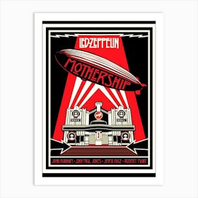 Led Zeppelin Mothership band music Art Print