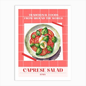 Caprese Salad Italy 2 Foods Of The World Art Print