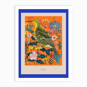 Spring Birds Poster Kiwi 4 Art Print