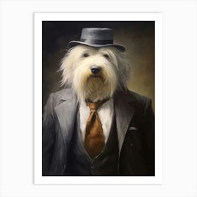Gangster Dog Old English Sheepdog 2 Art Print