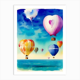 Hot Air Balloons Art Print