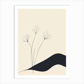 Flowers In The Wind Art Print