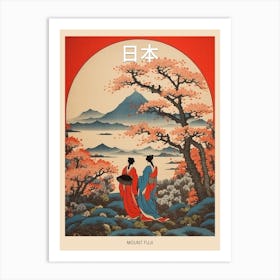 Mount Fuji, Japan Vintage Travel Art 1 Poster Art Print
