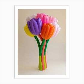 Dreamy Inflatable Flowers Tulip 1 Art Print