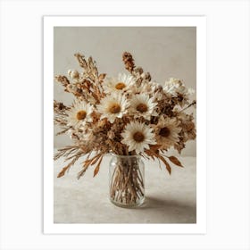 Dried Daisies Art Print