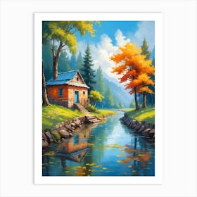 House By The River Art Print