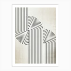 Zig Zag Lines Art Print