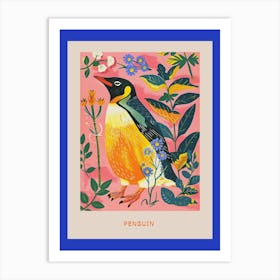 Spring Birds Poster Penguin 5 Art Print