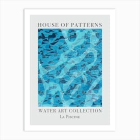 House Of Patterns La Piscine Water 12 Art Print