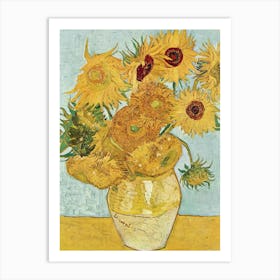 Sunflowers In A Vase 5 Art Print